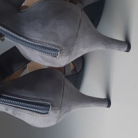 Gray Strappy Heels - Picture 2 of 4